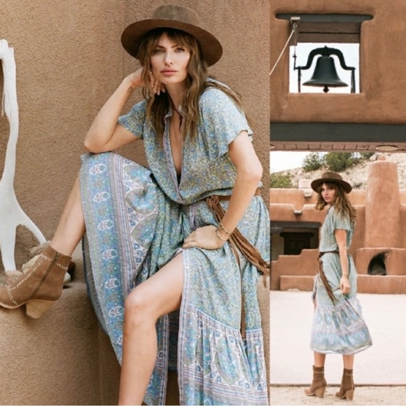 Spell Jasmine Flutter Sleeve Maxi - Picture 2 of 14